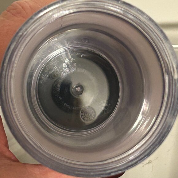 STARBUCKS 2009 Red and White Striped 8 oz Travel Tumbler - Picture 2 of 4